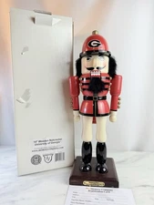 Memories Lane 14" Univ Of Georgia Bulldogs Bugler Nutcracker With Box 2002