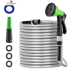 SPECILITE 100ft 304 Stainless Steel Garden Hose, Heavy Duty 100 FT, Sliver