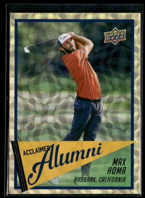 2026 Upper Deck Golf Acclaimed Alumni Gold Max Homa