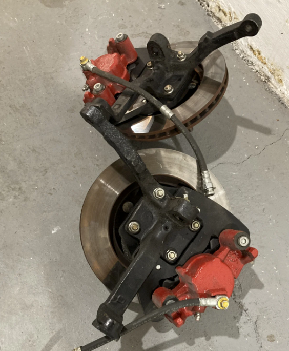1963-67 Ranchero Front disc brake conversion kit - 6 cylinder -4 lug-14 ...