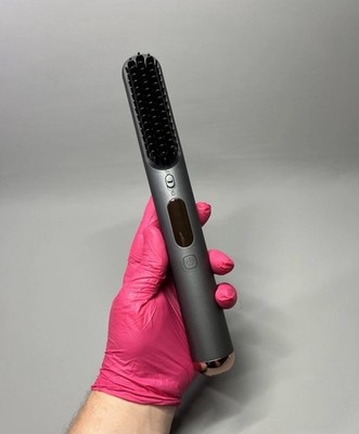 Akku Heißbürste Haarglätter Kamm 3D Beheizte Zähne Anti Verbrühungen Frizz Frei
