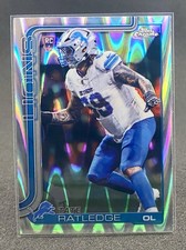 2025 Topps Chrome Football - TATE RATLEDGE Raywave Refractor (RC) #383