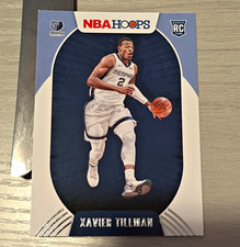 Panini 2020-21 NBA Hoops Xavier Tillman Memphis Grizzlies Rookie Card #221. rookie card picture