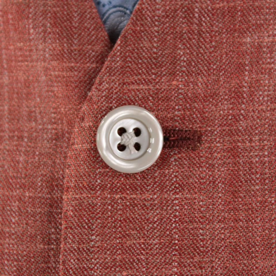 Chaleco/chaleco Belvest nuevo con etiquetas mezcla de lana talla 50R (40R EE. UU.) en naranja melange Foto 2 de 4