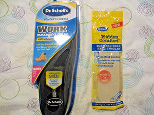 DR SCHOLL'S SIZE WOMEN'S 6-10 GEL INSOLE & PAIR OF HIDDEN COMFORT INSOLE