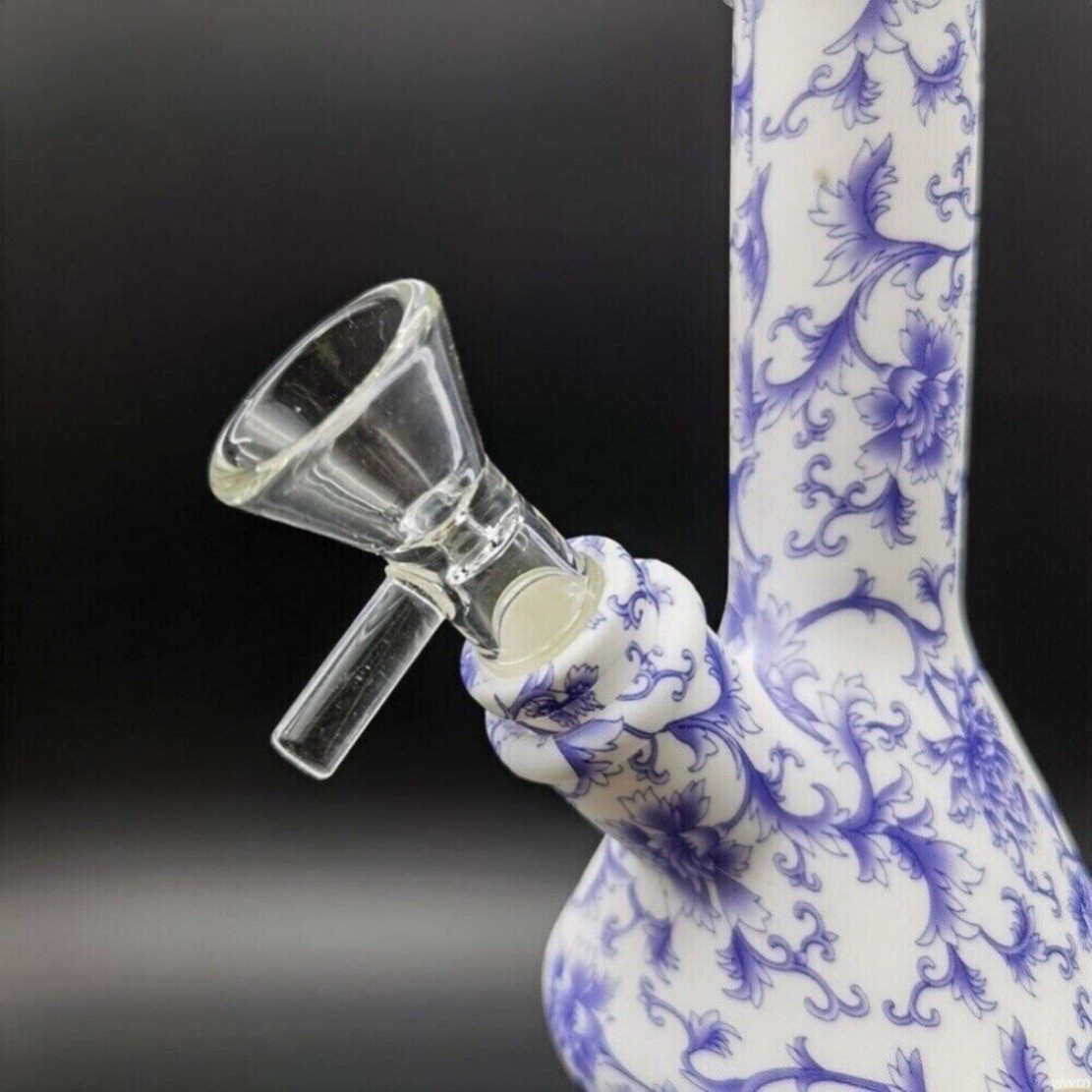 Silicone Smoking 4.7 inch Hookah Water Pipe Shisha Bong Bubbler W/14mm Bowl US