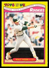 1989 Topps Toys R Us Rookies #32 Walt Weiss RC Rookie Card QTY Available. rookie card picture