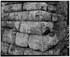 8. DETAIL OF SOUTHEAST CORNER - Vesuvius Iron Furnace, County Road 29, Ironton,
