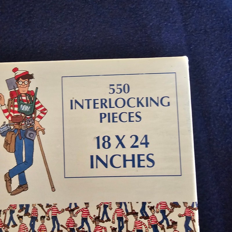 Vtg 90s Where's Waldo Land of Waldos 550 Piece Puzzle 18x24 Martin Handford