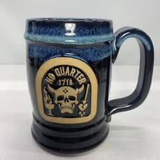 zero foxtrot devil skull “no Quarters 1718” sunset hill stoneware