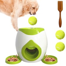 Automatischer Ballwerfer mit 2pcs Tennisbälle Hunde Interaktive Ballwurfmaschine