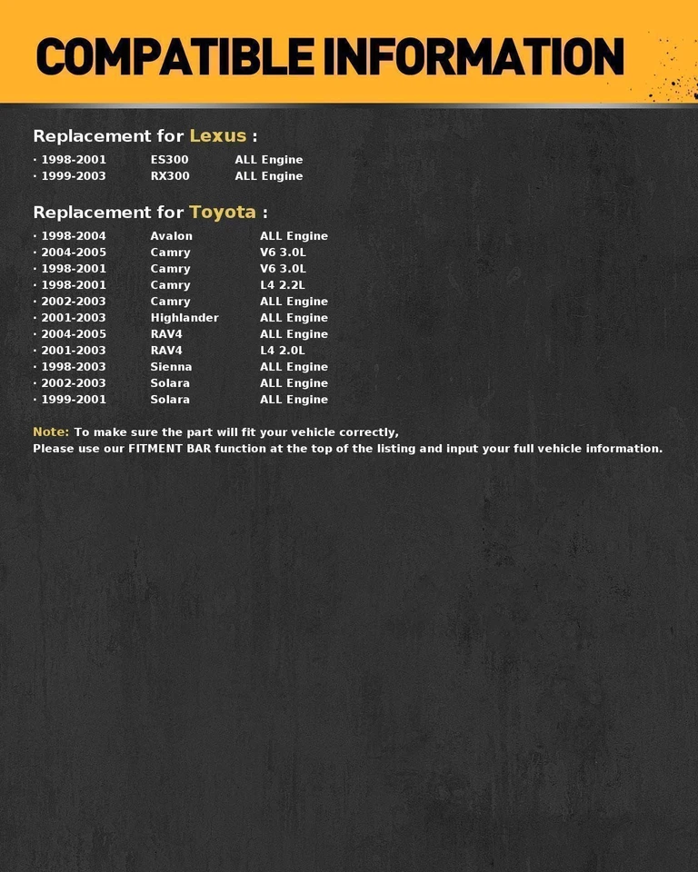 Starter For 1998-2001 Toyota Camry 2.2L And 02-03 Camry 1998-2004 Avalon 17774N - Image 2 of 4