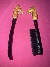 Vintage Horse Head Brush  Shoe Horn Set Japan 1960s