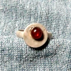 VINTAGE STERLING SILVER HONEY BALTIC AMBER RING ~ SIZE: 5.5