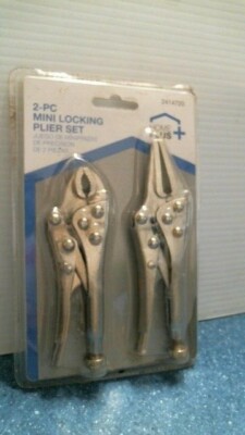 Home Plus 2-PC Mini Locking Plier Set   (2414720)  FS 