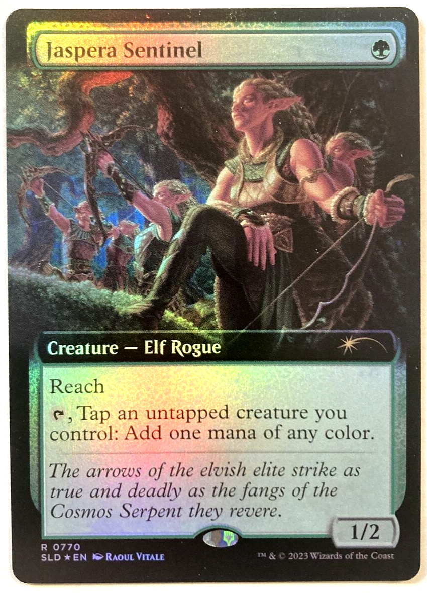 MTG Jaspera Sentinel *EXTENDED ART FOIL* Secret Lair Drop 770 NM