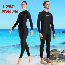 One-Piece Unisex 1.5MM Neoprene Wetsuits Diving Suits Surf Snorkeling Kayaking