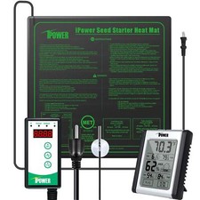 20" x 20" Seedling Heat Mat Digital Thermostat Control and Humidity Monitor