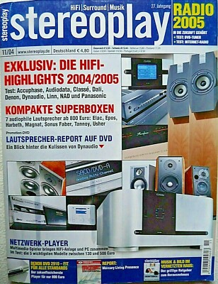 STEREOPLAY 11/04 USHER X 708,EPOS M 12.2,TANNOY DC 1,HARBETH NRG 2,ELAC BS 204.2