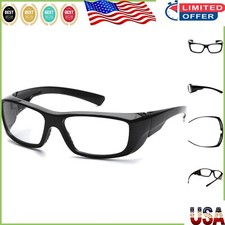ANSI Certified Black Frame Reader Safety Glasses - Clear Scratch-Resistant Lens