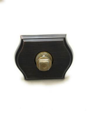 New Baldwin FD.CRY.TAR Contemporary Full Dummy Door Knob Set, Venetian Bronze