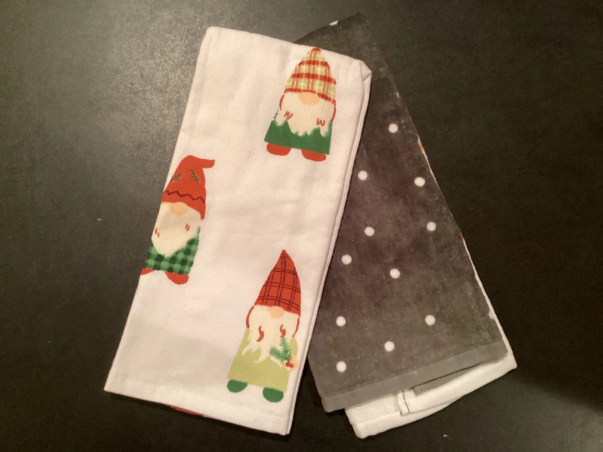 Kohls st. nicholas square Gnome for the Holidays Kitchen Towels