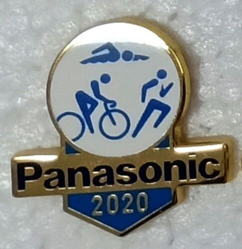 TRIATHLON TOKYO 2020 PANASONIC OLYMPIC PIN 2024 PARIS TRADER - Picture 1 of 1
