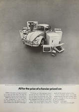 1967 Volkswagen Beetle Automobile $1639 Fancier Priced Car Vintage Print Ad
