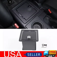 Console Storage Safe Lockbox Center Armrest Box For Toyota FJ Cruiser 2007-2014