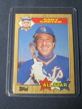 1987 Topps GARY CARTER All Star Baseball Card #602 NY Mets MINT in toploader! 