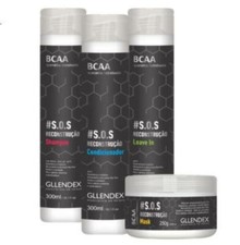 Hair Fiber Reconstruction Hydrolyed Keratin Moisture BCAA SOS 4 Prod. - Gllendex