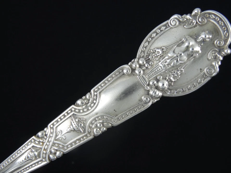 RARO TIFFANY RENACIMIENTO 1905 ESTERLINA HEMISFÉRICO CUENCO SALSA CUCHARÓN ~ 7 5/8" Foto 2 de 4