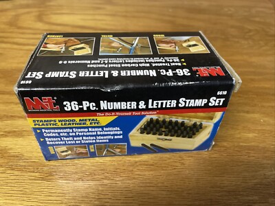 36 PC METAL LETTER AND NUMBER STAMP PUNCH TOOL SET Michigan Industrial Tools