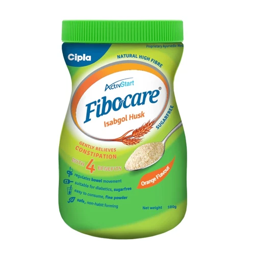Cipla Fibocare Isabgol Husk Powder Effectively Relieves Constipatation 100g