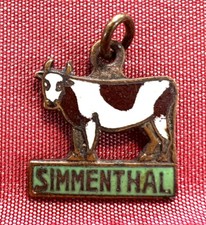 MEDAGLIETTA SMALTATA PUBBLICITARIA SIMMENTHAL ANNI 50/60