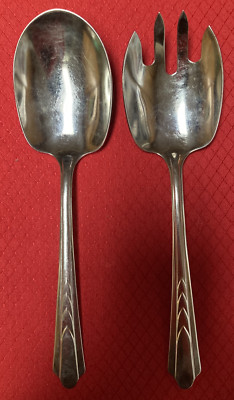EKCO USA EKS7 Stainless Steel Casserole Spoon and Cold Meat Fork - Both 8 1/4''