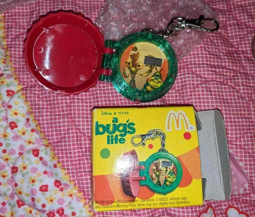 Disney McDonalds 1998 A Bugs Life Clip Tock Watch Collection