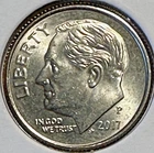 2017 P Roosevelt Dime