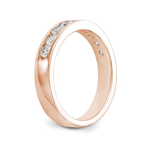 0.55 Carat Wedding Ring Band selectable 14K White, Yellow or Rose Gold Channel - 第 32/33 張圖片