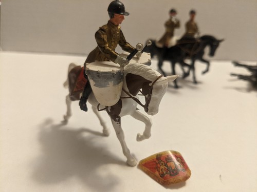 10 Pieces VTG Britains LTD Mounted Band of The Household Cavarly - UK Military - - Picture 5 of 7