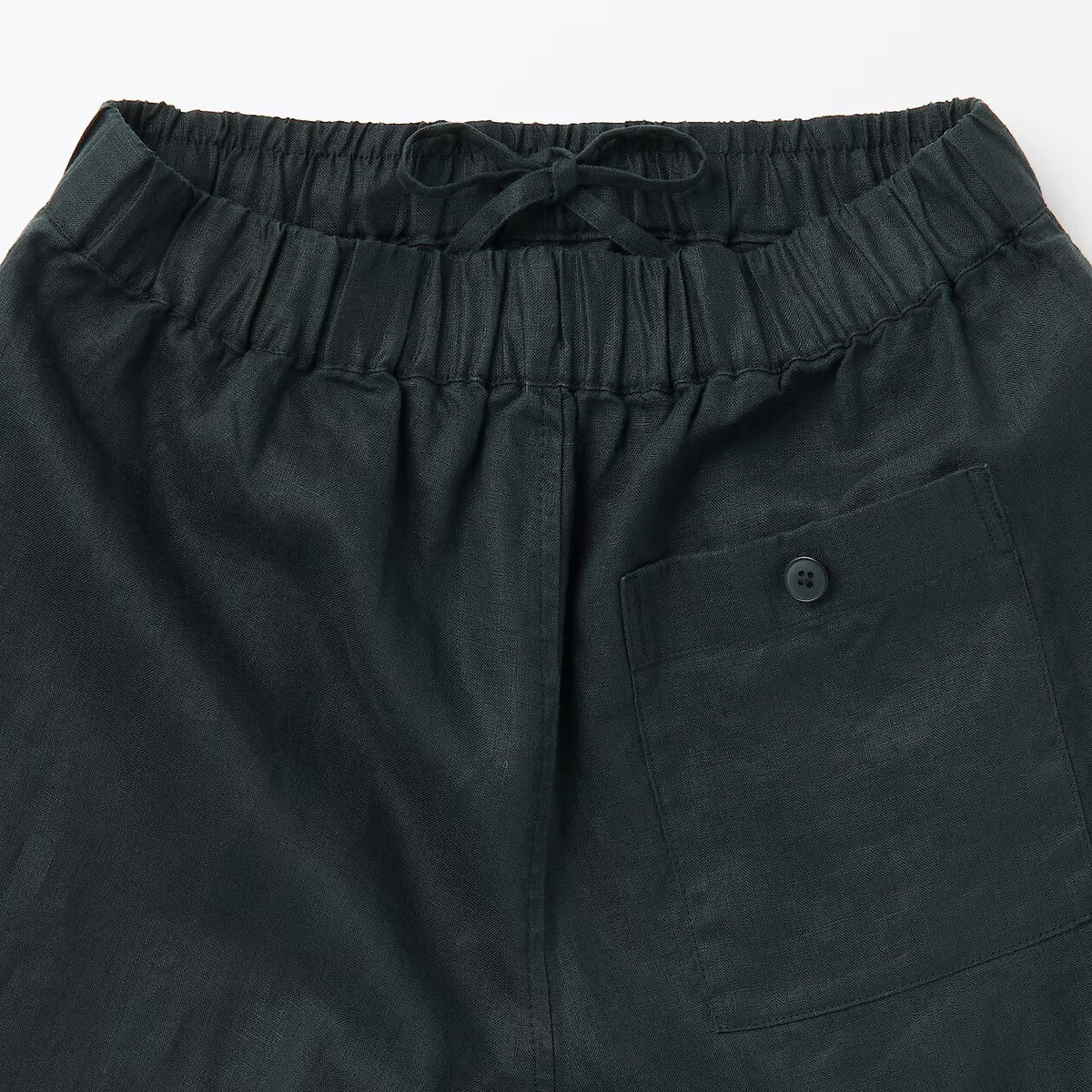 tumugu linen100% easy pants BLK 製品染め ATON) WOOL TROPICAL TAPERED EASY PANTS (PRAGGM0700) | ATON