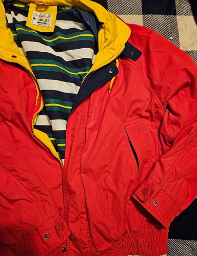 Oceanside Mens Red Nautical Boating Jacket Size Large - Picture 5 of 8