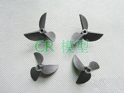 1 pair 3 blade nylon left right rotation propeller prop 4mm 3/16" 1/8" rc boat - Picture 6 of 11