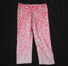 ALO womens Small pink animal print jungle ombre cropped leggings FAB