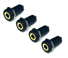 NEW 4-Pack 3.5mm 1/8 Mini Plug Stereo Audio Chassis Panel Mount Headphone Jack