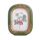 2.5x3.5 Vintage picture frames Small Picture Frame 2.5 x 3.5 Green and ...