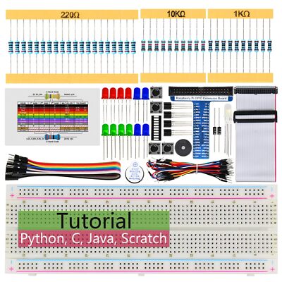 Basic Starter Kit for Raspberry Pi 5 4 B 3 B+ 400 Zero 2 W 383-Page Detailed ...