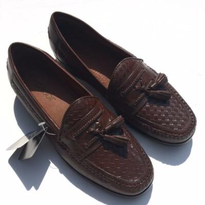PHIGVEL ★TASSELED LOAFER ★8 1/2 ★D.BROWN Brassboot Men Size 8 Dress Tassel Loafer Shoes Dark Brown