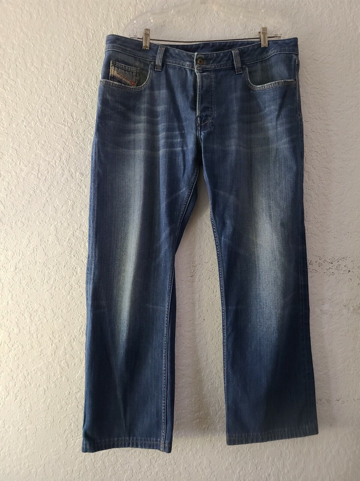 Diesel Levan Straight Jeans Mens Size Blue Medium 38 Wash OFFicial Tulsa Mall mail order