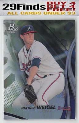 Patrick Weigel 2017 Bowman Platinum Top Prospects #TP-PW Atlanta Braves